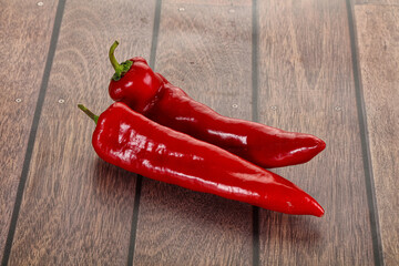 Red sweet Ramiro organic pepper