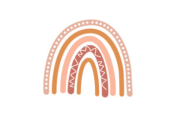 Obraz premium Boho Rainbow Svg
