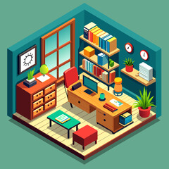 Fototapeta premium isometric room