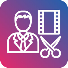 Film Editor Male Icon Style