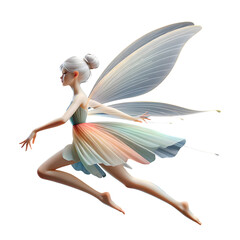Flying Fairy, Transparent Background, PNG