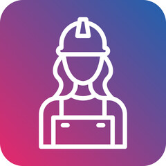 Builder Female Icon Style