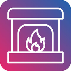 Fireplace Icon Style