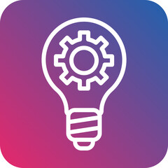 Light Usage Efficiency Icon Style
