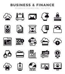 Business & Finance Icon Bundle 25 Icons for Websites and Apps