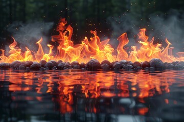 焔の舞: 情熱と生命の輝きを宿した炎 2