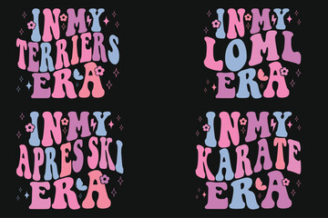 In my terriers' era, in my LOL era, in my apres ski era, in my karate era retro T-shirt