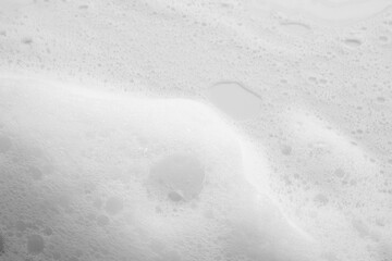 Abstract white soap foam bubbles texture background