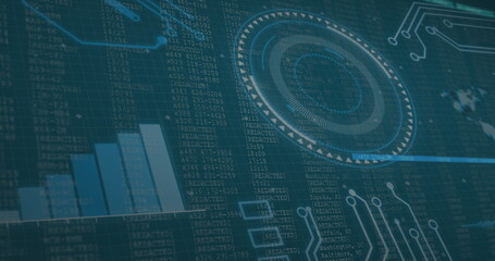 Image of data processing over grid