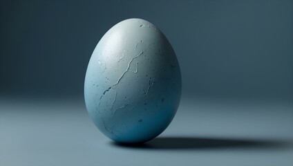 A fragile symbol of new beginnings, the cracked white egg reveals the hidden beauty of an easter tradition