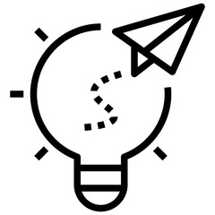 idea outline style icon