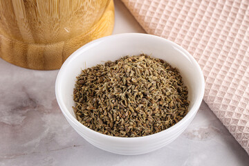 Anise sseds aroma in the bowl