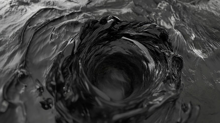 Abstract background with black liquid
