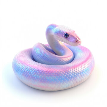 snake on a white background