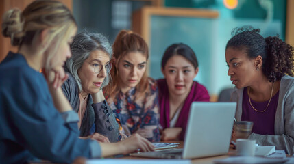 Colleagues discussing something in the office
