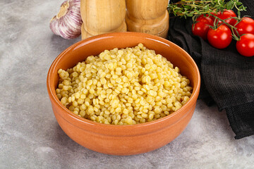 Organic wheat pasta - boiled ptitim