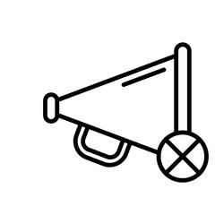 Megaphone Icon Vector Logo Design Template