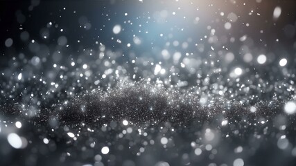 silver glow  particle abstract bokeh background