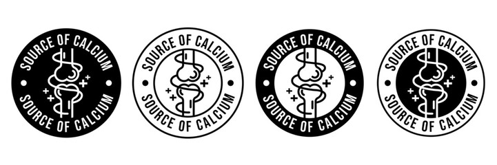 Calcium strong muscles bones. Strong healthy bones icon. Human health medical pictogram. Outline sign useful for packaging web graphic design. Medicine, healthcare concept.