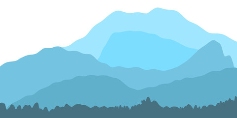 mountain range illustration for background