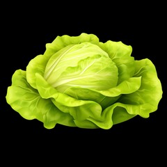 Obraz premium food, vegetable, cabbage, lettuce, isolated, salad, leaf, healthy, fresh, raw