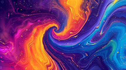 Swirling galaxy abstraction resembling a cosmic whirlpool.