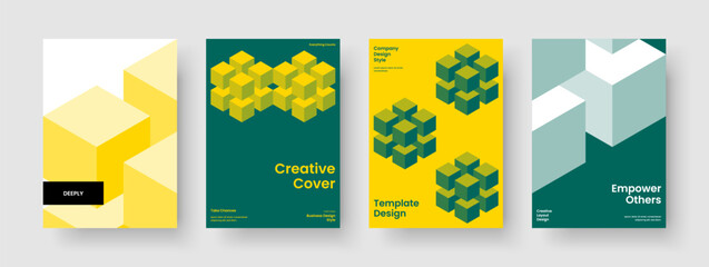 Fototapeta premium Geometric Business Presentation Template. Creative Poster Layout. Abstract Banner Design. Book Cover. Background. Brochure. Report. Flyer. Advertising. Handbill. Catalog. Portfolio. Leaflet