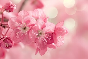 close up of pink flowers