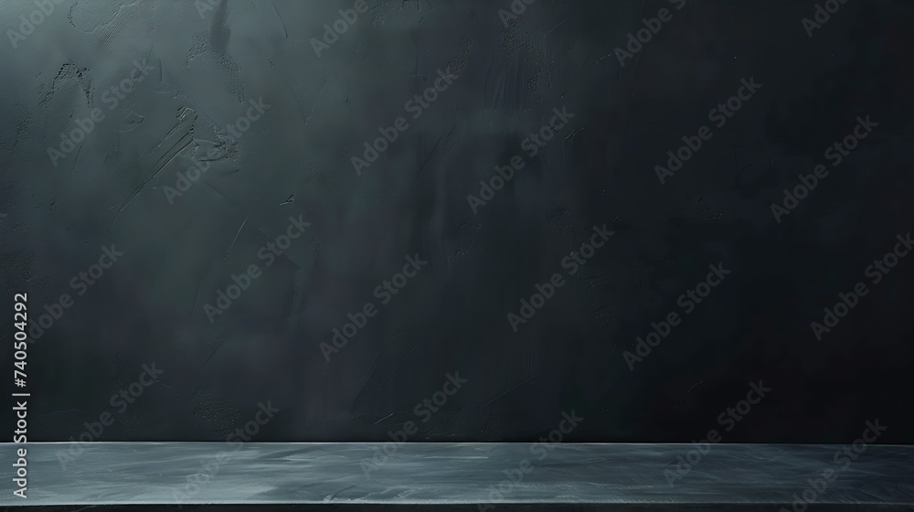 Poster black, dark and gray abstract cement wall and studio room gradient background : generative ai