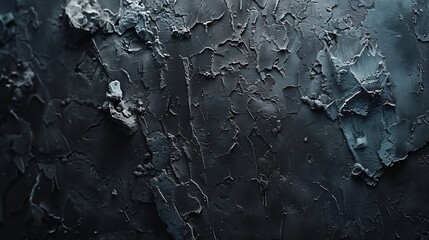 Black, dark and gray abstract cement wall and studio room gradient background : Generative AI - obrazy, fototapety, plakaty