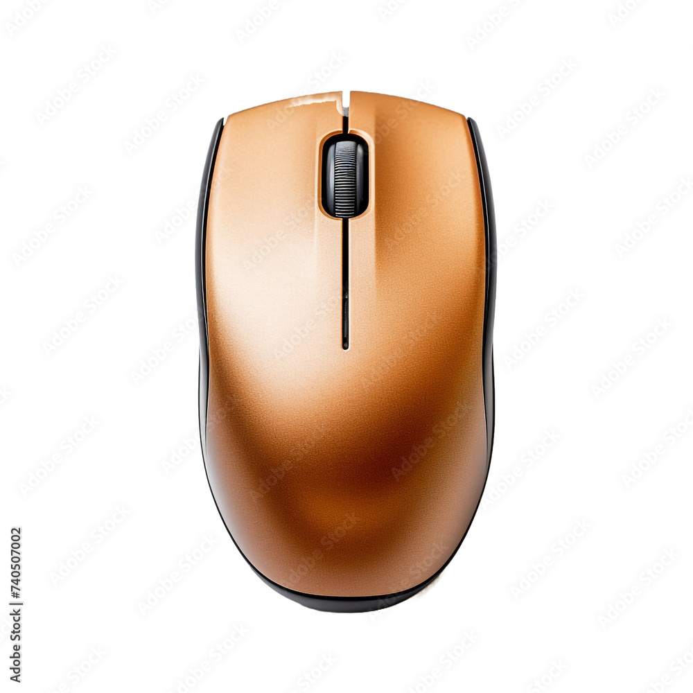 Poster modern computer mouse isolated on transparent background