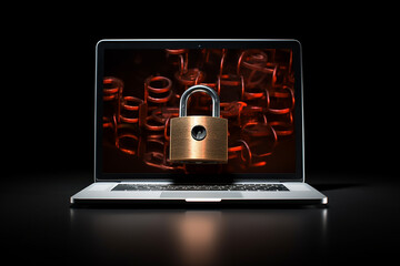 Cyber ​​security and data protection, internet network security, protect business and financial...