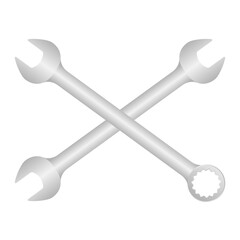 Auto Repair. Repair Service Logo Symbol. Vector Illustration.  