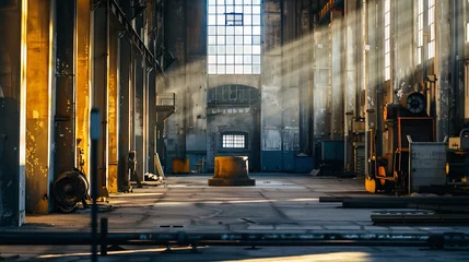 Fototapete Old factory : Generative AI © Generative AI