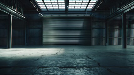 Hangar or industrial building. Protection with security door or roller shutter or overhead door....