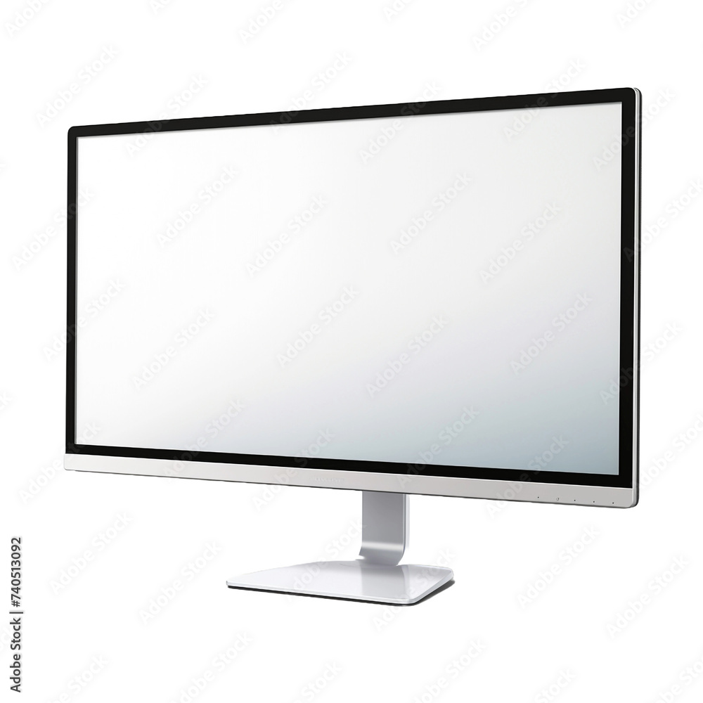 Poster monitor isolated on transparent background