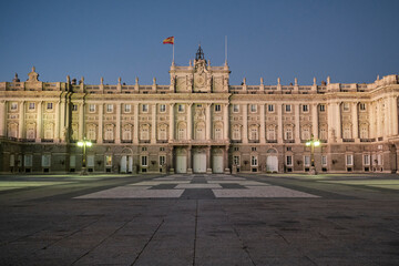 Vista frontal del Palacio Real de Madrid