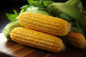 close up a Corn isolated on white background