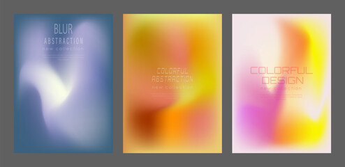 Colorful blurred background. The color gradient of the cover, book, magazine catalog. A template for a banner, poster and brochure. An abstract version of modern design.
