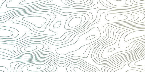 Abstract design with seamless pattern with lines topographic map. geographic mountain relief. retro topographic map. geographic contour map paper texture. terrain path isolated on a green background.