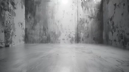 Foto op Plexiglas Empty room with concrete walls : Generative AI © Generative AI