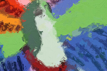 Oil paintings and various flowers, zebras, tigers, birds, roses, peonies, butterflies, beautiful