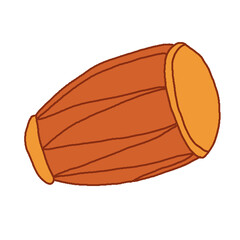 cartoon style drum musical instrument