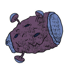 Cartoon style melody drum musical instrument