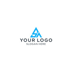 logo design S A triangle consulting