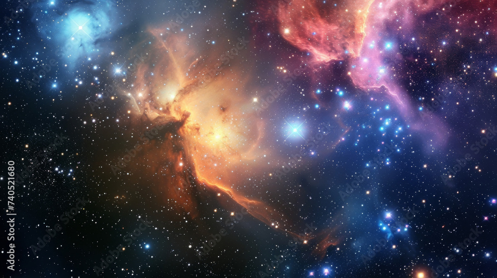 Aufkleber a celestial backdrop of ling particles provides the setting for an interstellar journey as you glide