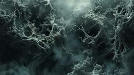Foto op Plexiglas Bio-mechanical organisms evolving within a smoky, high-definition ecosystem © MalikAbdul