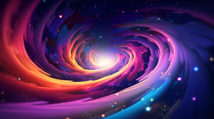 Fototapeta premium Abstract swirl, futuristic background and wave surface glow, wallpaper and digital art