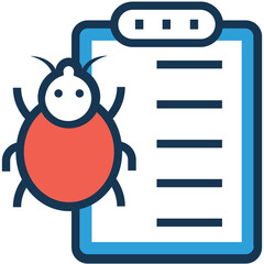An icon of bug report 