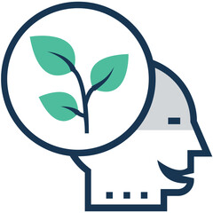 Flat vector denoting fresh idea